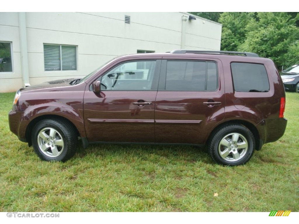 Dark Cherry Pearl 2011 Honda Pilot EX-L 4WD Exterior Photo #82420969