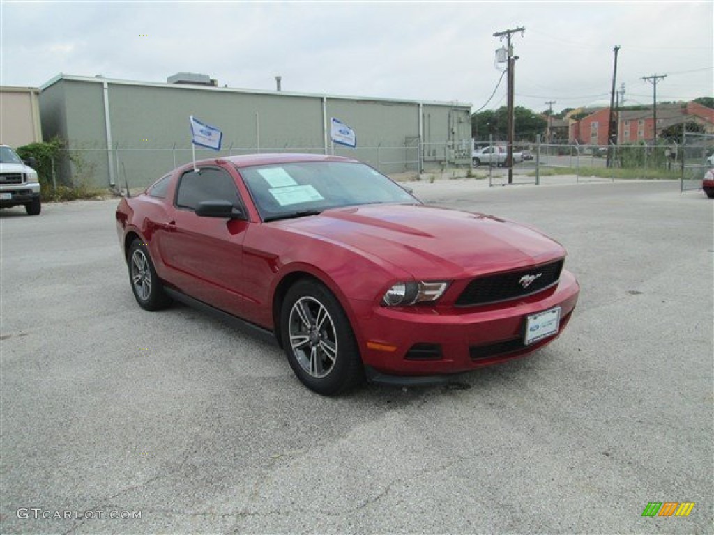 2011 Mustang V6 Premium Coupe - Red Candy Metallic / Charcoal Black photo #1
