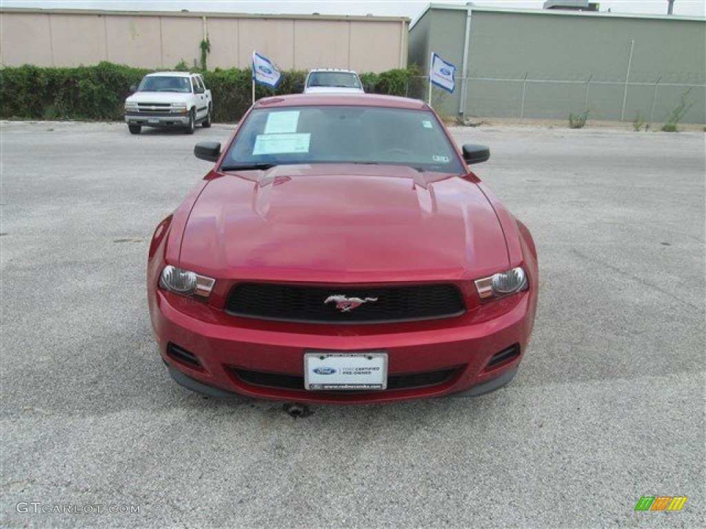 2011 Mustang V6 Premium Coupe - Red Candy Metallic / Charcoal Black photo #4