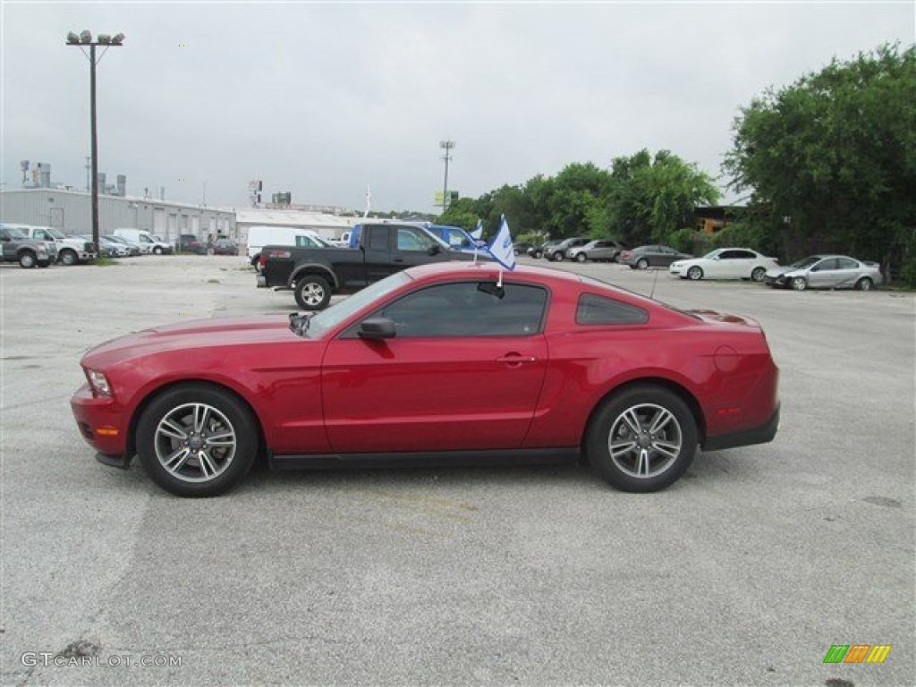 2011 Mustang V6 Premium Coupe - Red Candy Metallic / Charcoal Black photo #6
