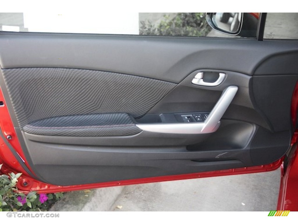 2013 Honda Civic Si Coupe Black Door Panel Photo #82421505