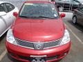 2009 Red Brick Nissan Versa 1.8 S Sedan  photo #2