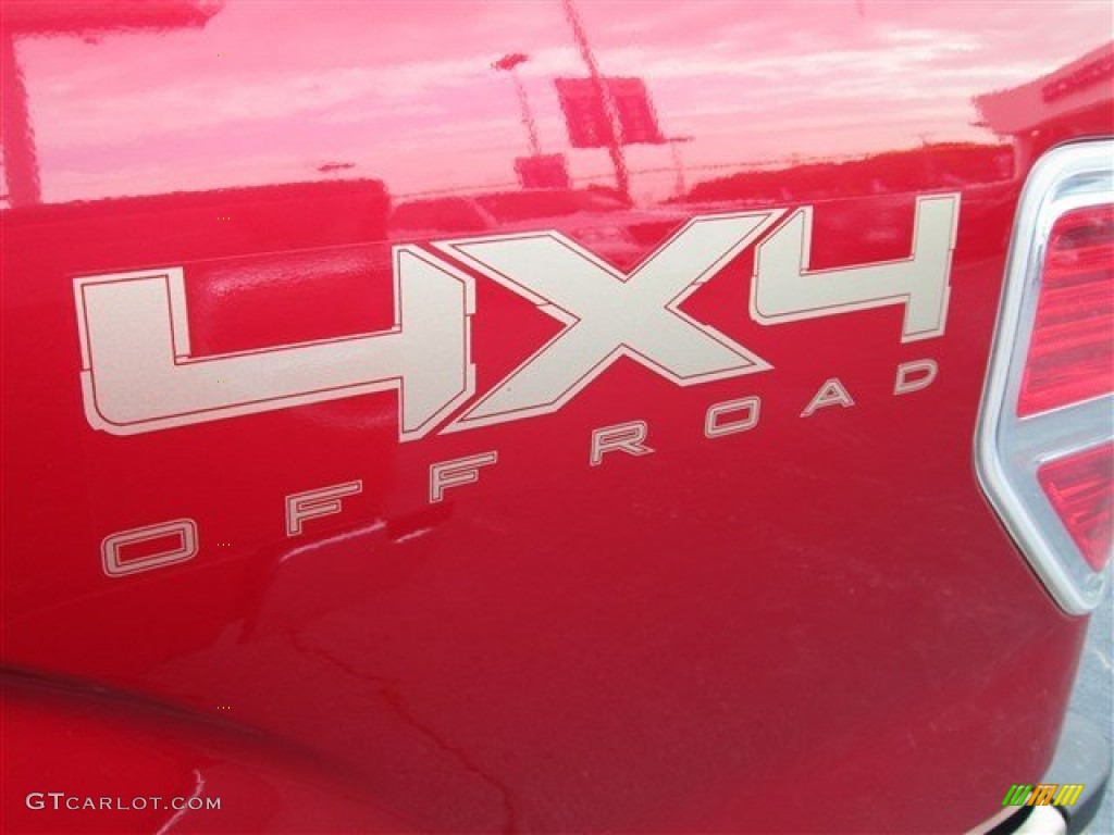 2011 F150 Lariat SuperCrew 4x4 - Red Candy Metallic / Pale Adobe photo #7