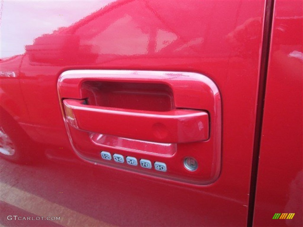 2011 F150 Lariat SuperCrew 4x4 - Red Candy Metallic / Pale Adobe photo #9