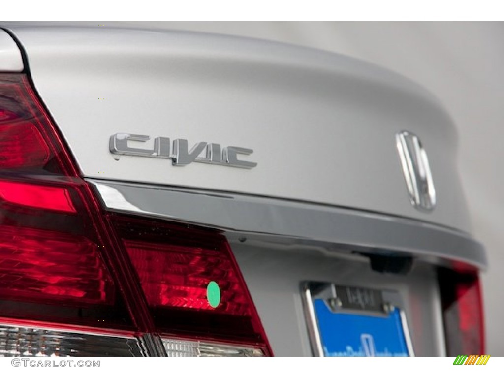 2013 Civic EX Sedan - Alabaster Silver Metallic / Gray photo #4