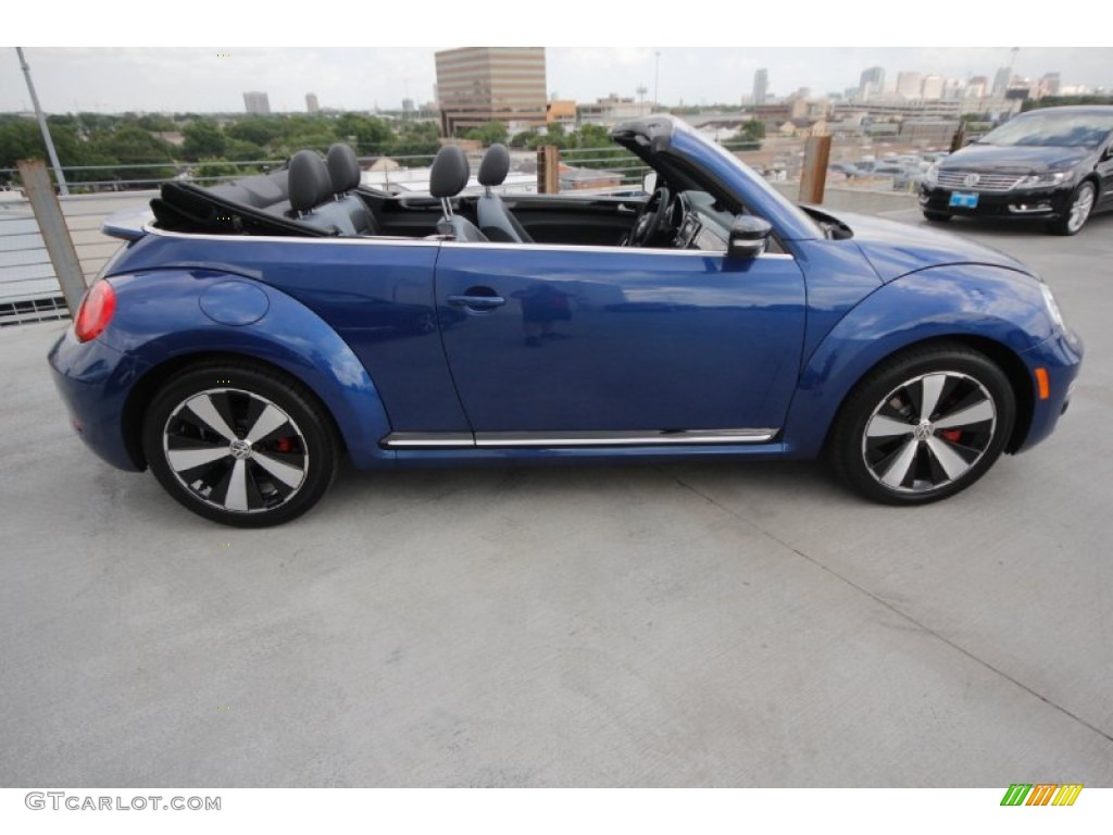 Reef Blue Metallic 2013 Volkswagen Beetle Turbo Convertible Exterior Photo #82423616