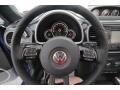 2013 Volkswagen Beetle Black/Blue Interior Steering Wheel Photo