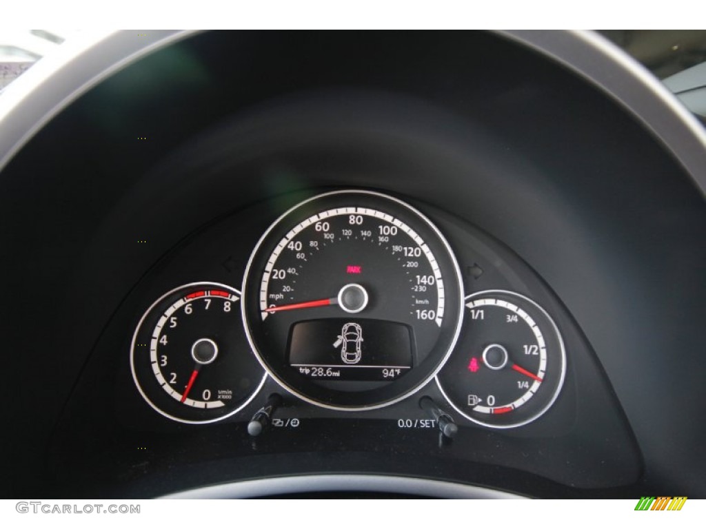 2013 Volkswagen Beetle Turbo Convertible Gauges Photo #82423821