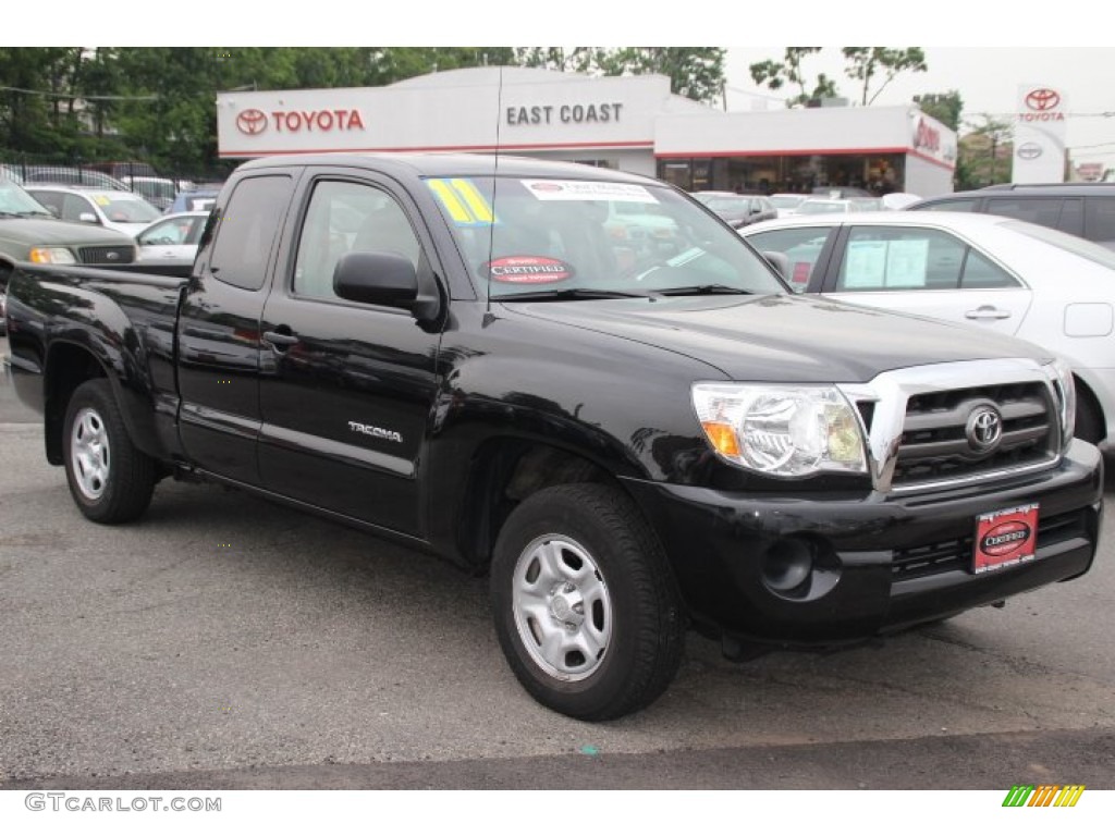 2010 Tacoma SR5 Access Cab - Black Sand Pearl / Graphite photo #1