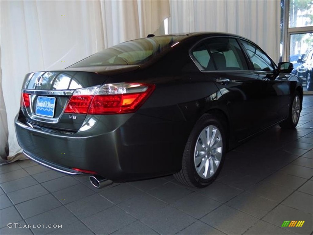 2013 Accord EX-L V6 Sedan - Hematite Metallic / Black photo #3