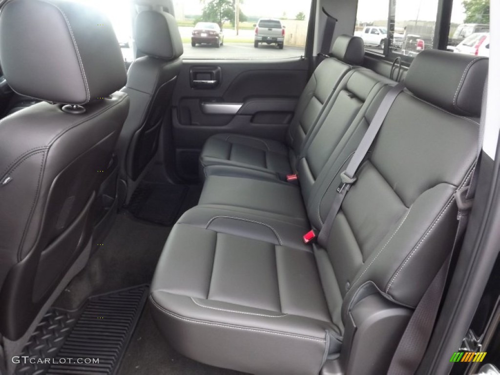 Jet Black Interior 2014 Chevrolet Silverado 1500 LTZ Z71 Crew Cab 4x4 Photo #82425764