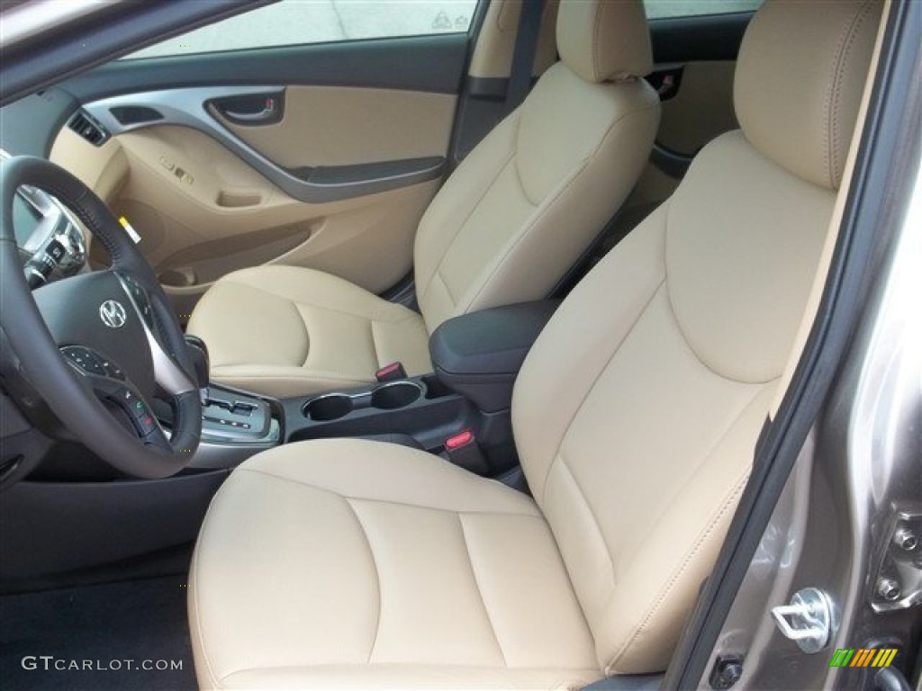 2013 Elantra Limited - Desert Bronze / Beige photo #5