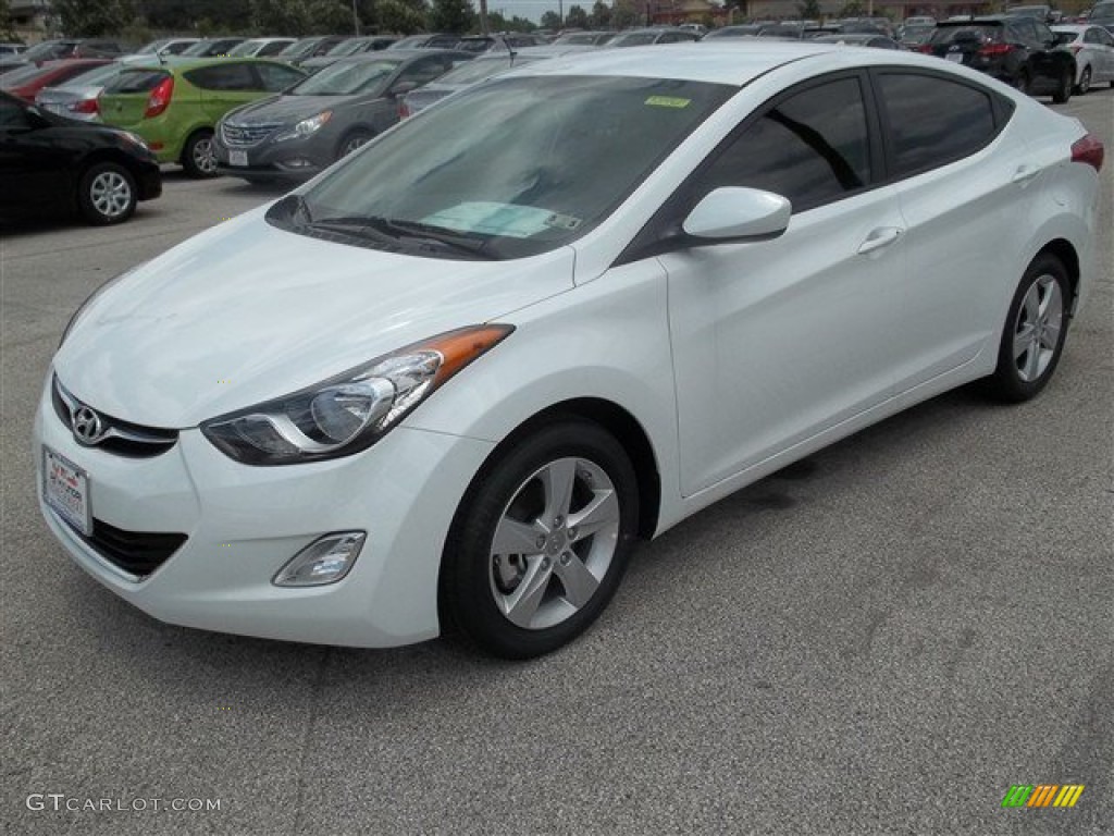 2013 Elantra GLS - Shimmering White / Beige photo #1