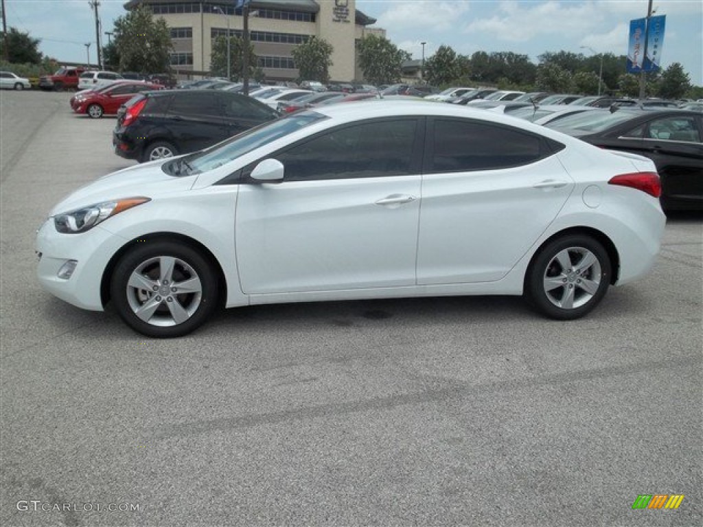 2013 Elantra GLS - Shimmering White / Beige photo #2