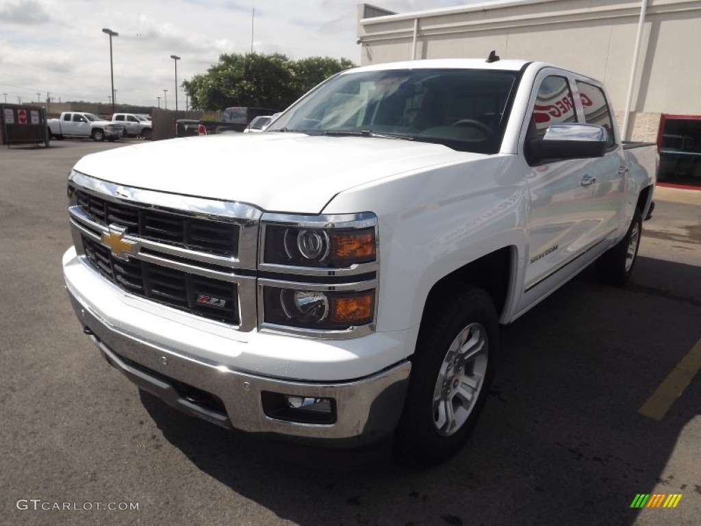 2014 Silverado 1500 LTZ Z71 Crew Cab 4x4 - Summit White / Cocoa/Dune photo #3