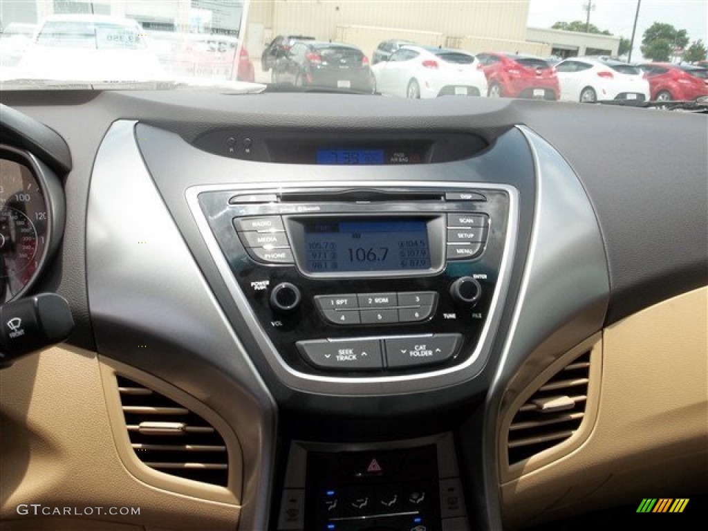 2013 Elantra GLS - Shimmering White / Beige photo #6