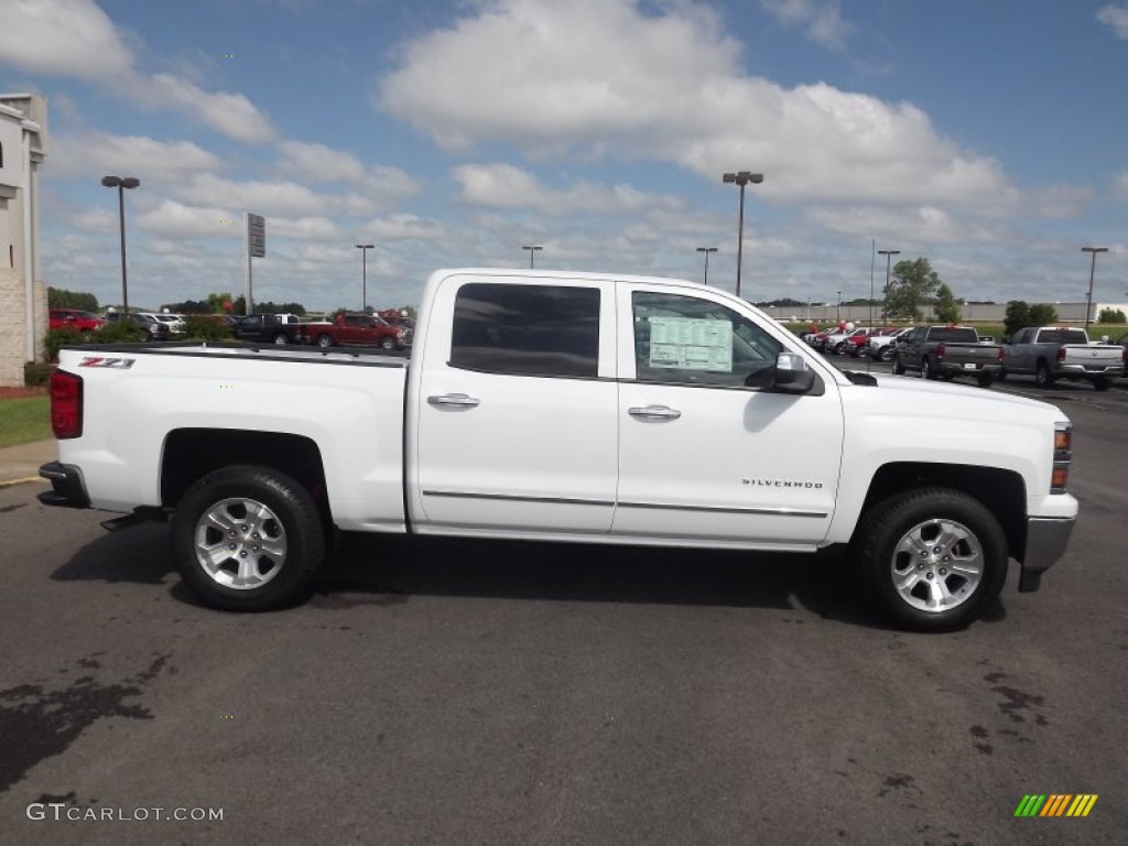 Summit White 2014 Chevrolet Silverado 1500 LTZ Z71 Crew Cab 4x4 Exterior Photo #82426380