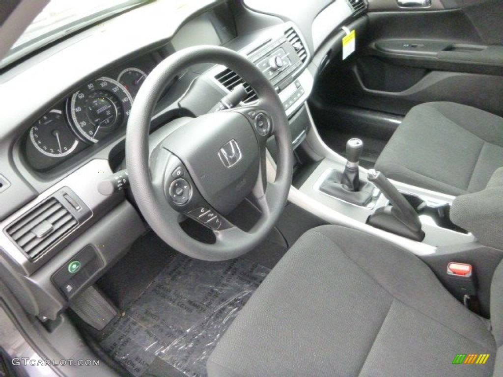 Black Interior 2013 Honda Accord LX Sedan Photo #82427292
