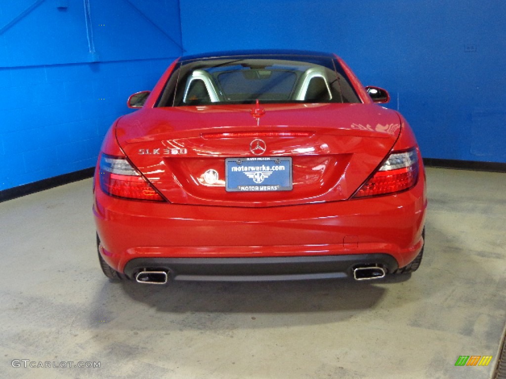 2012 SLK 350 Roadster - Mars Red / Sahara Beige photo #9