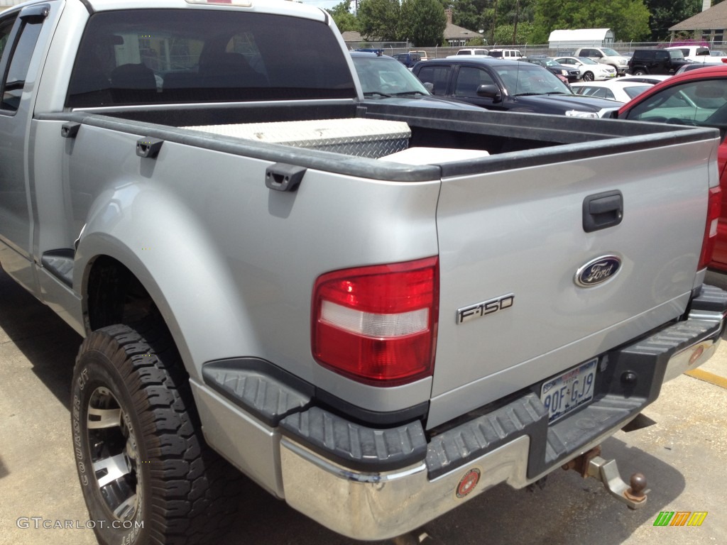 2005 F150 XLT SuperCab 4x4 - Silver Metallic / Medium Flint Grey photo #6