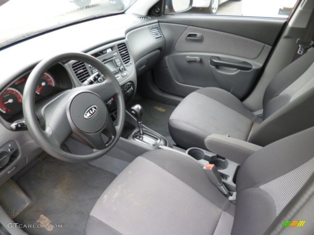 Gray Interior 2011 Kia Rio LX Photo #82429509