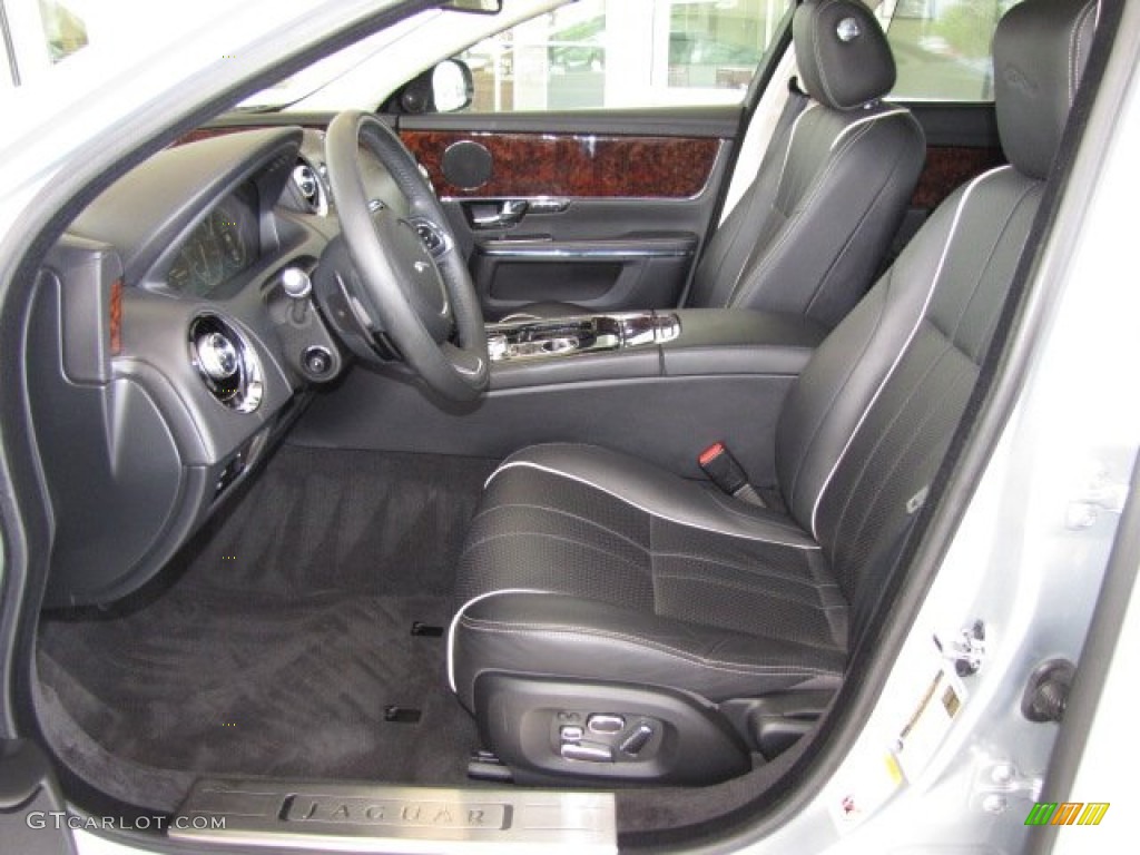 Jet Black/Ivory Interior 2011 Jaguar XJ XJL Photo #82430261
