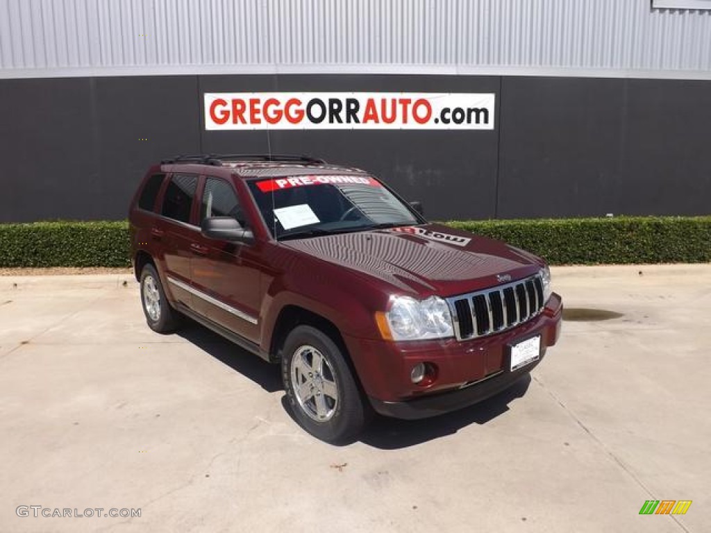 2007 Grand Cherokee Limited 4x4 - Red Rock Crystal Pearl / Medium Slate Gray photo #1