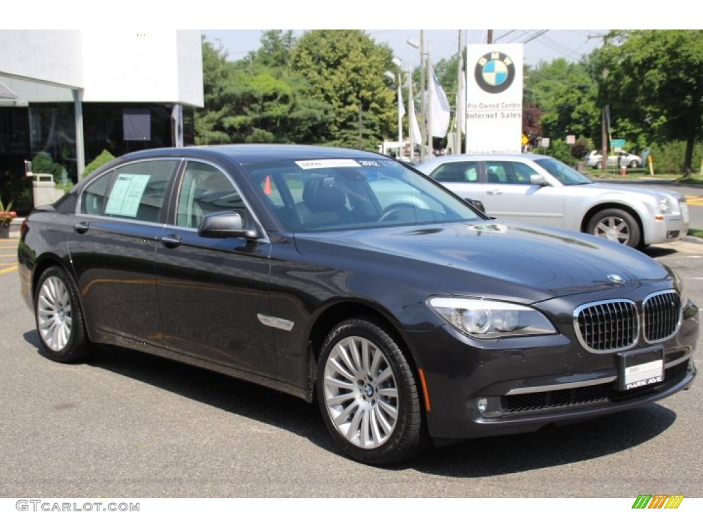 2012 7 Series 750Li xDrive Sedan - Dark Graphite Metallic / Black photo #3