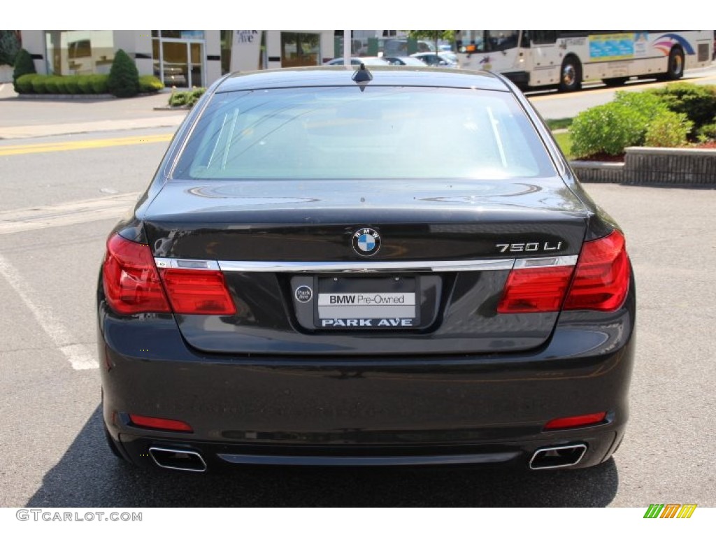 2012 7 Series 750Li xDrive Sedan - Dark Graphite Metallic / Black photo #6