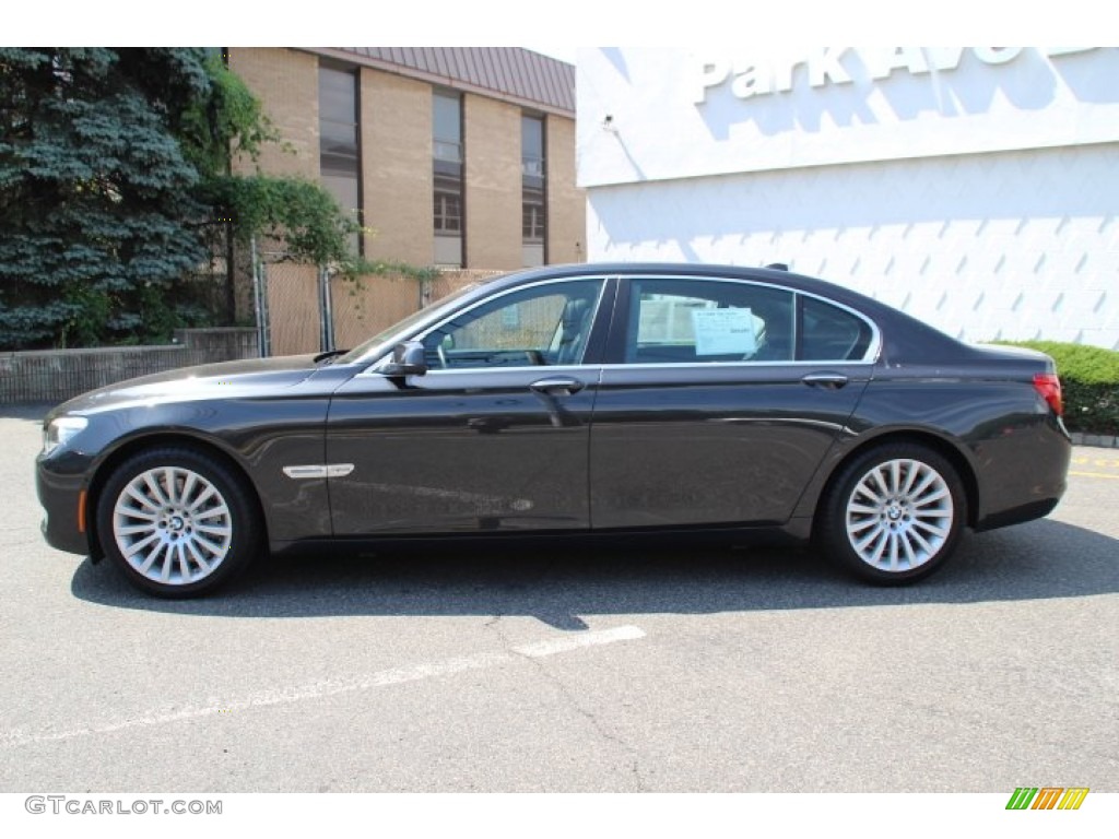 2012 7 Series 750Li xDrive Sedan - Dark Graphite Metallic / Black photo #8