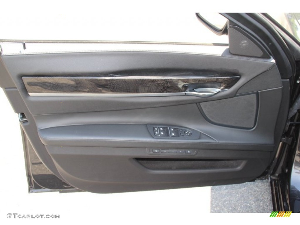 2012 7 Series 750Li xDrive Sedan - Dark Graphite Metallic / Black photo #9
