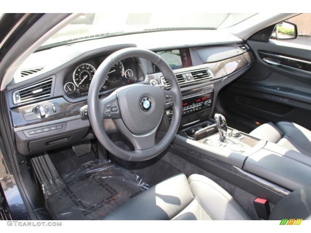2012 7 Series 750Li xDrive Sedan - Dark Graphite Metallic / Black photo #10