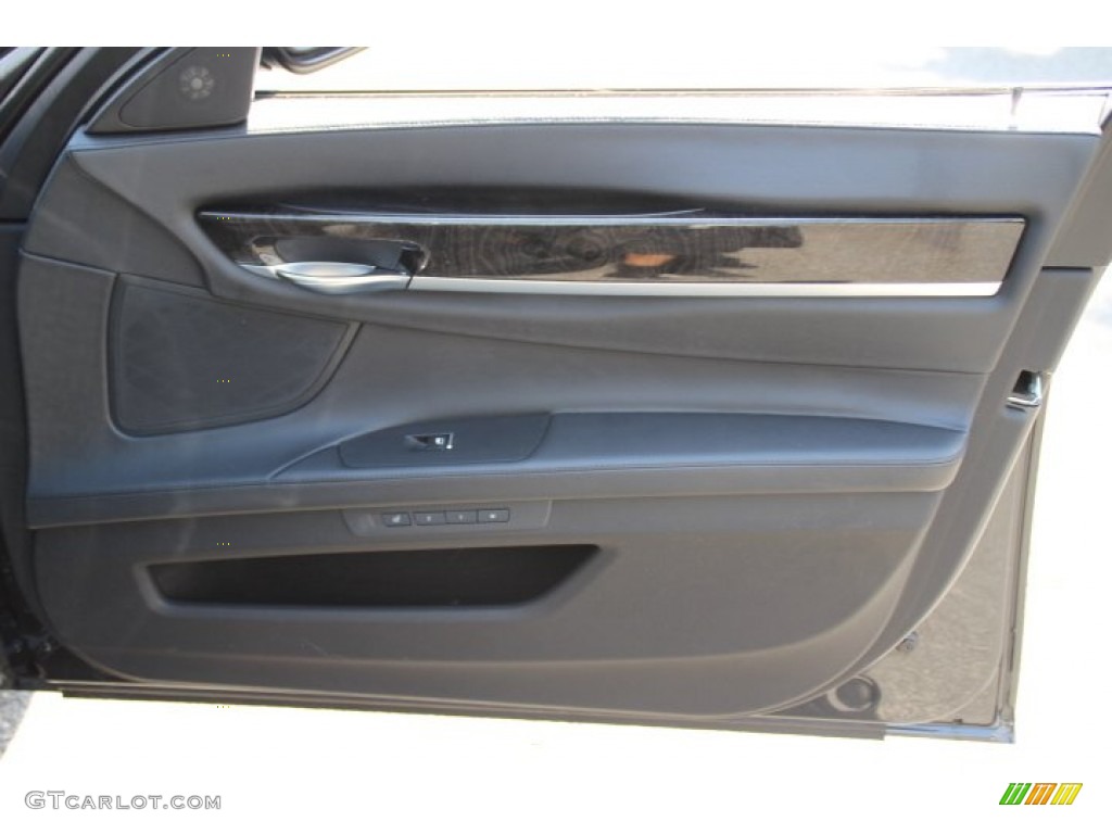 2012 7 Series 750Li xDrive Sedan - Dark Graphite Metallic / Black photo #26