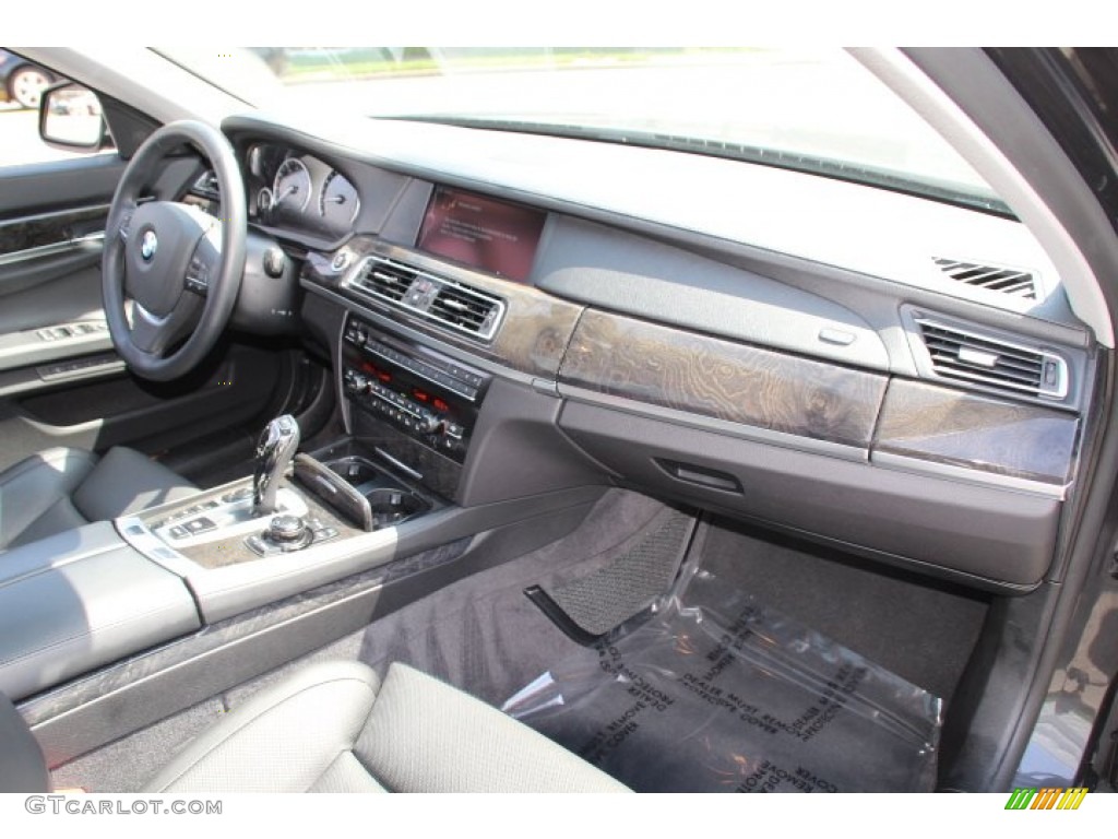 2012 7 Series 750Li xDrive Sedan - Dark Graphite Metallic / Black photo #27