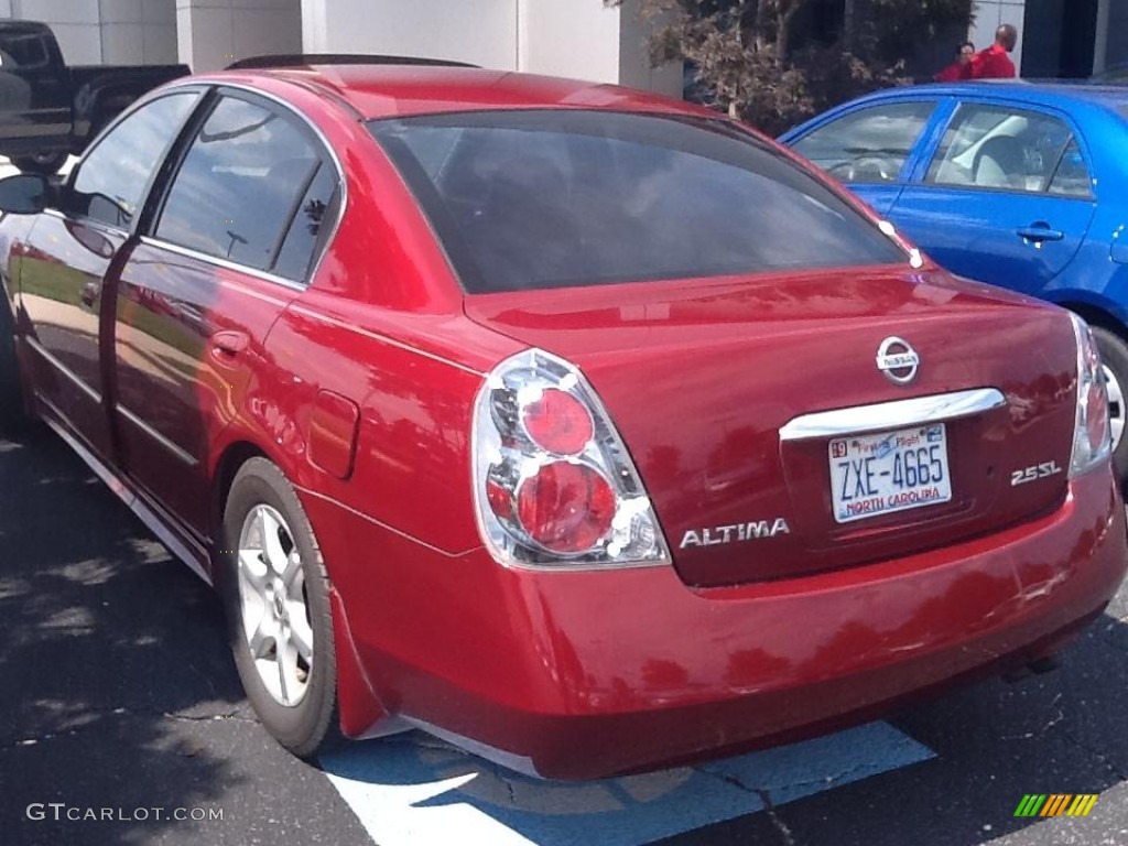 2005 Altima 2.5 S - Code Red / Charcoal photo #9