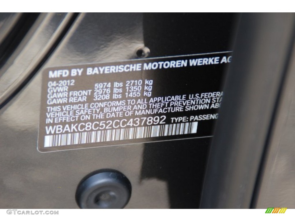 2012 7 Series 750Li xDrive Sedan - Dark Graphite Metallic / Black photo #34
