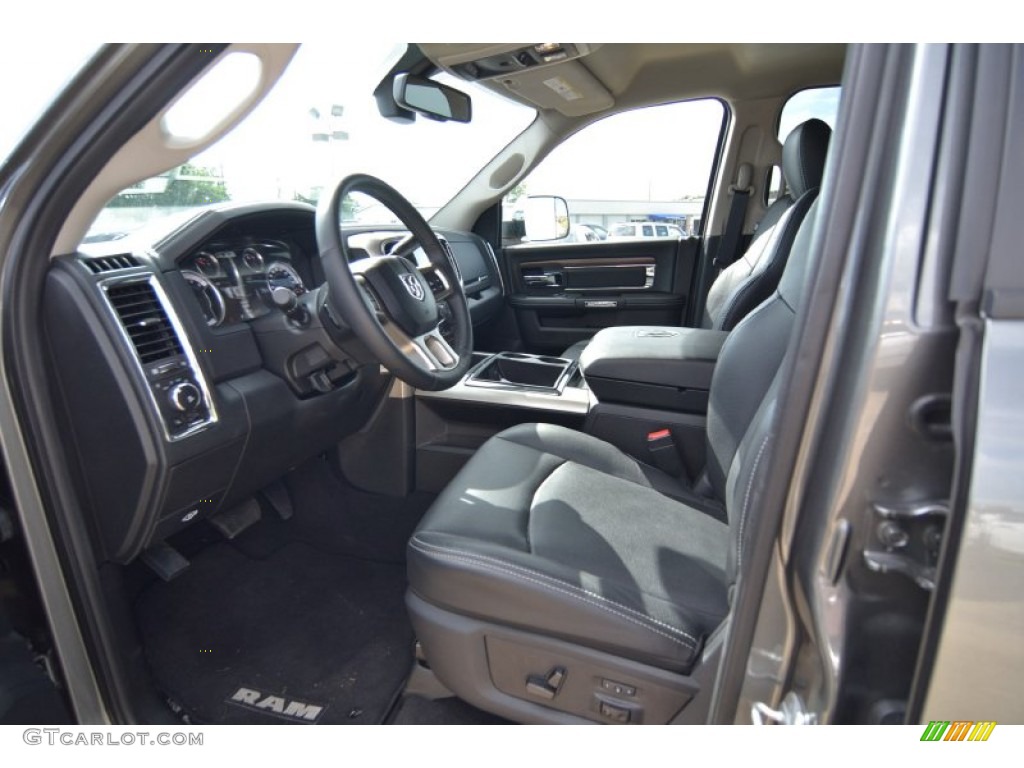 Black Interior 2013 Ram 2500 Laramie Mega Cab 4x4 Photo #82432949