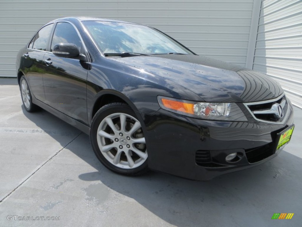 2007 Nighthawk Black Pearl Acura TSX Sedan 82389742 Photo 7