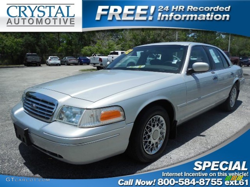 Silver Frost Metallic Ford Crown Victoria