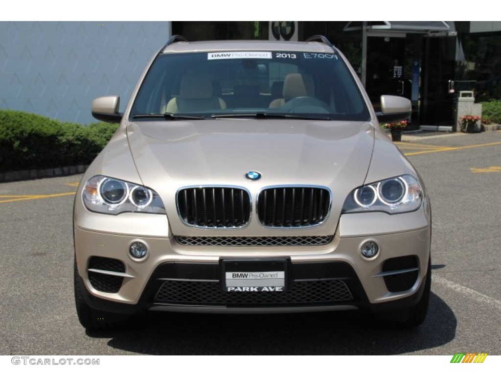 2013 X5 xDrive 35i - Orion Silver Metallic / Sand Beige photo #2