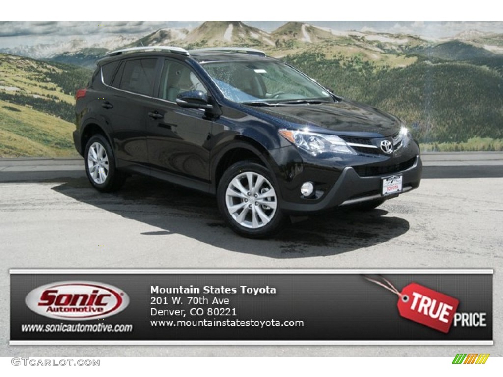 2013 RAV4 Limited AWD - Black / Black photo #1