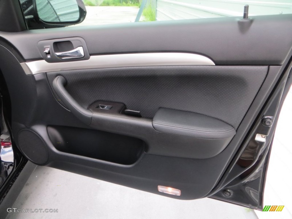 2007 Acura TSX Sedan Ebony Door Panel Photo #82433898