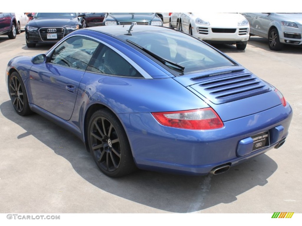2008 911 Targa 4 - Cobalt Blue Metallic / Black/Stone Grey photo #5