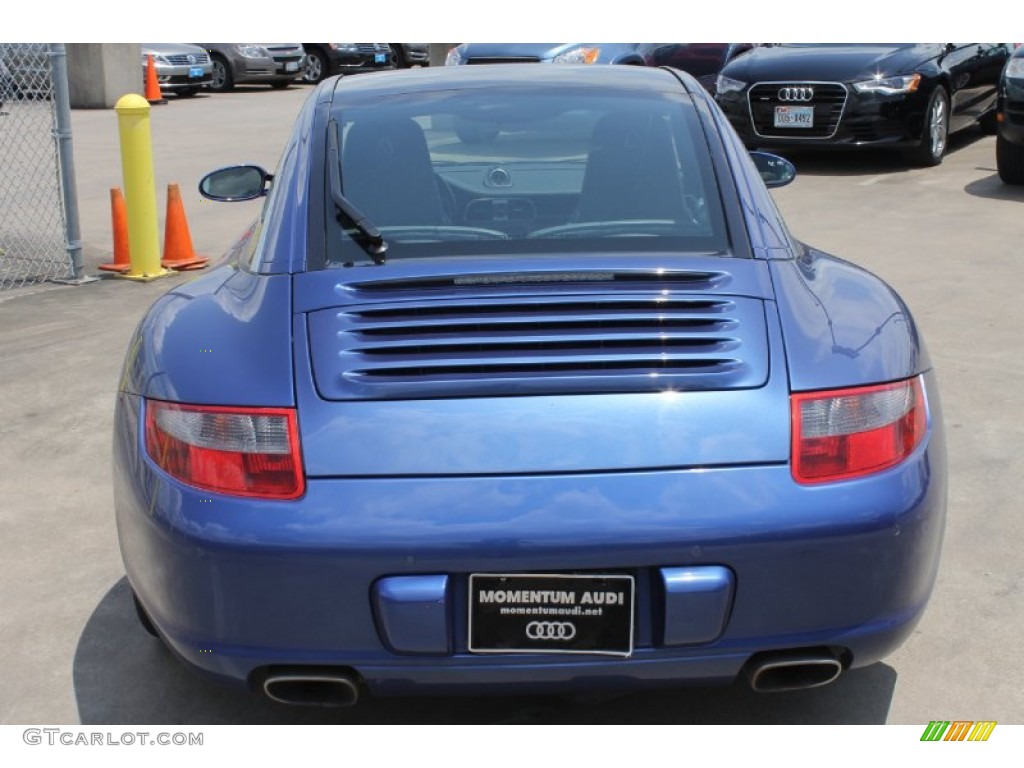 2008 911 Targa 4 - Cobalt Blue Metallic / Black/Stone Grey photo #6