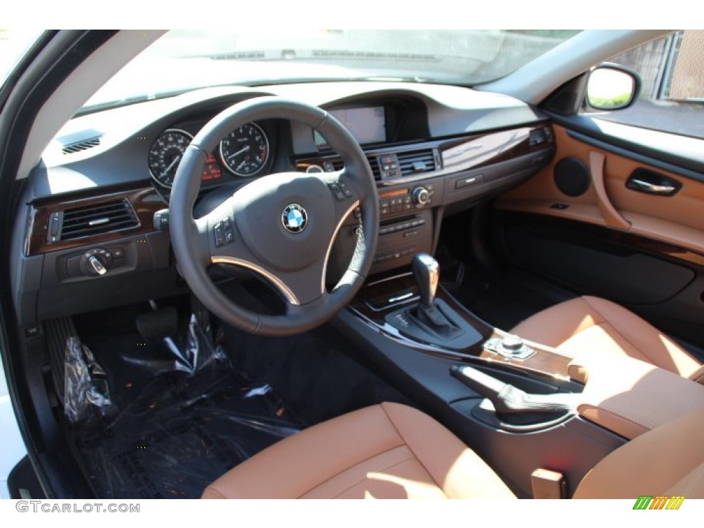 2013 3 Series 328i xDrive Coupe - Alpine White / Saddle Brown photo #10