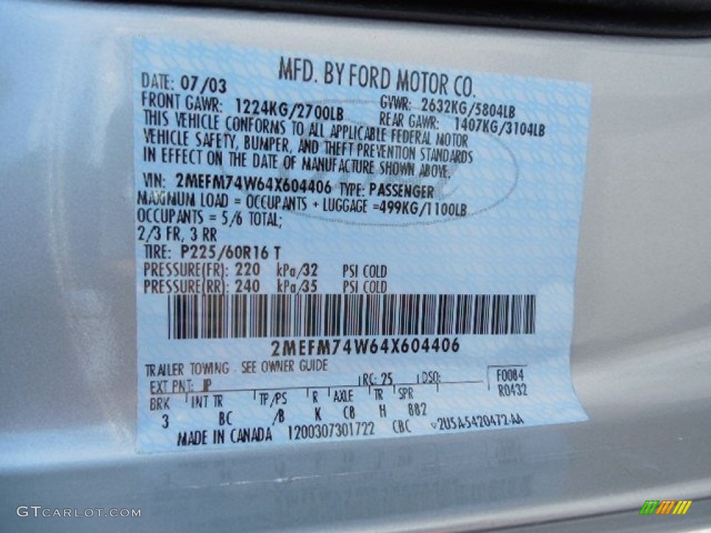 2004 Grand Marquis GS - Silver Birch Metallic / Light Flint photo #22