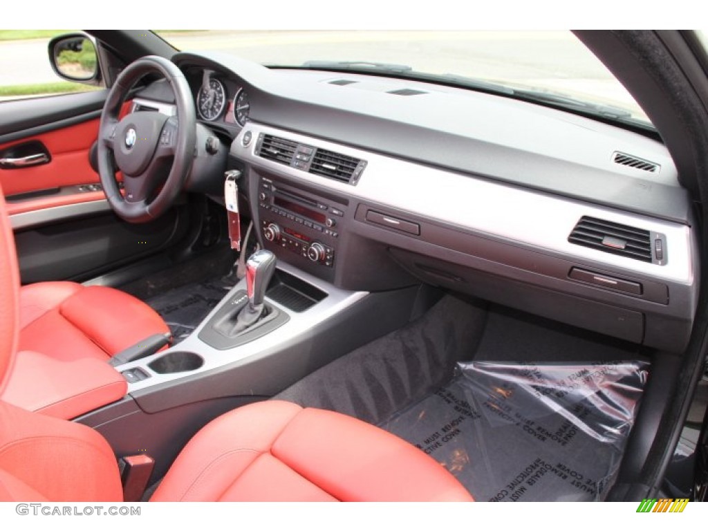 2011 3 Series 335i Convertible - Black Sapphire Metallic / Coral Red/Black Dakota Leather photo #23