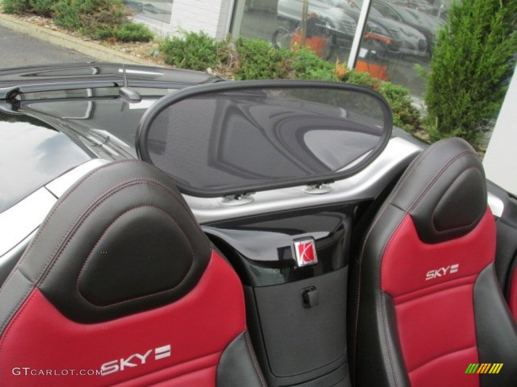 Red Interior 2008 Saturn Sky Red Line Roadster Photo #82437246