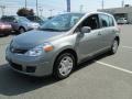 2010 Magnetic Gray Metallic Nissan Versa 1.8 S Hatchback  photo #2