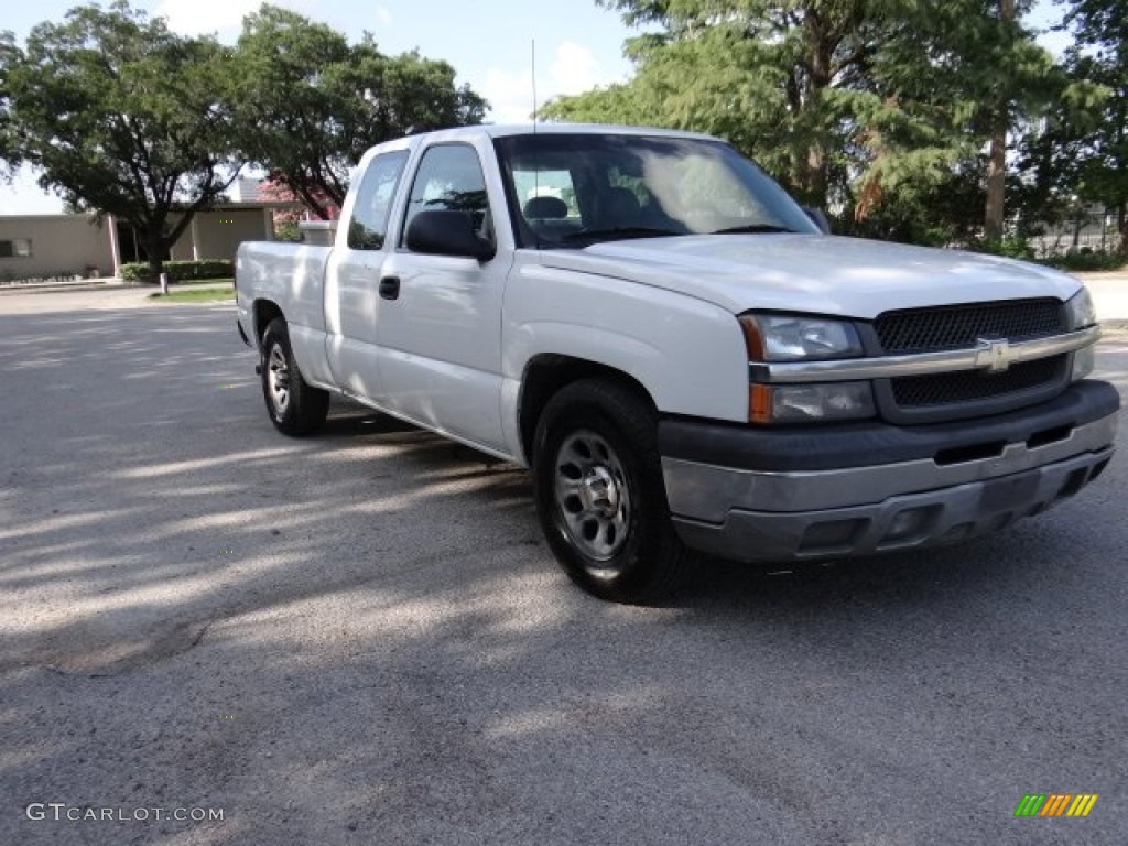 2005 Silverado 1500 Extended Cab - Summit White / Medium Gray photo #3